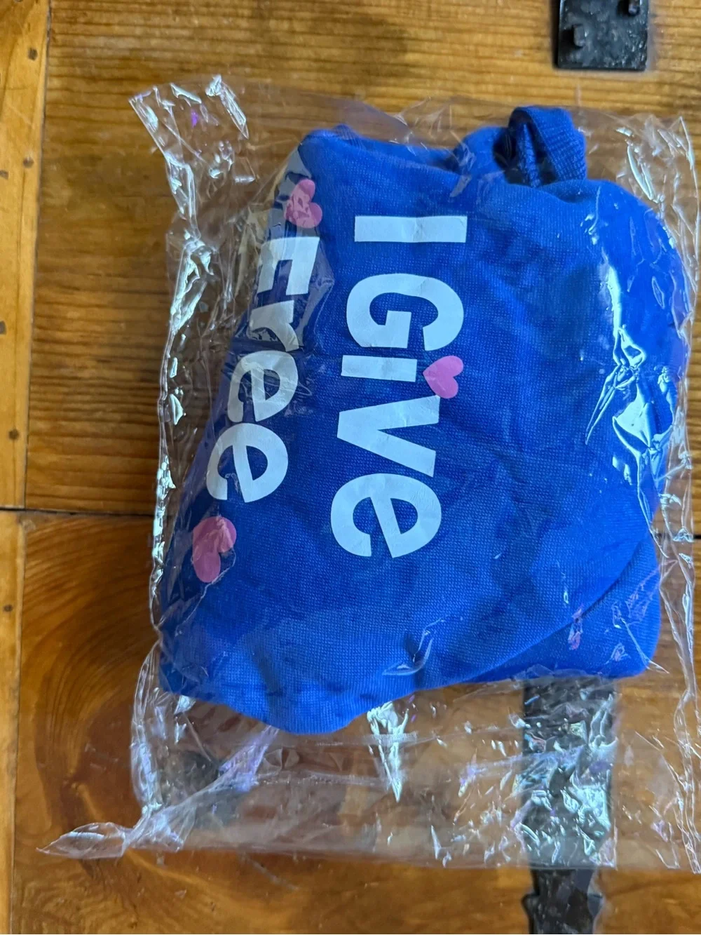 Blue 'I Give Free Kisses' Hooded Pet Shirt